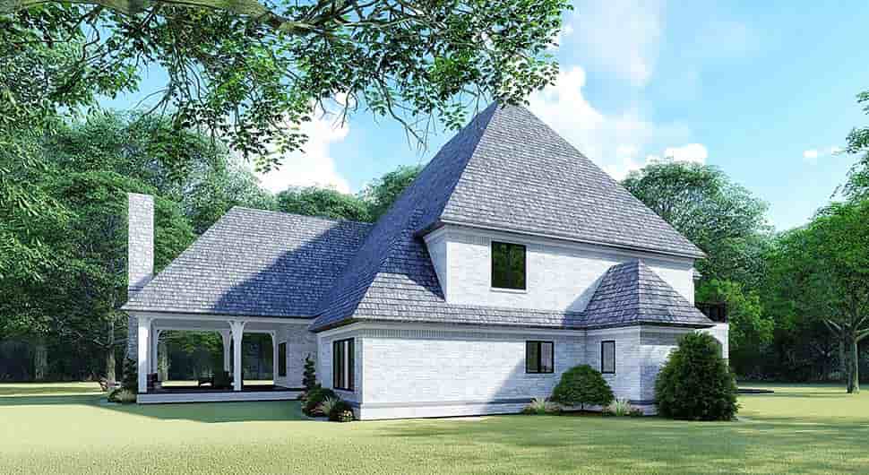 European House Plan 82532 with 5 Beds, 5 Baths, 3 Car Garage Picture 2