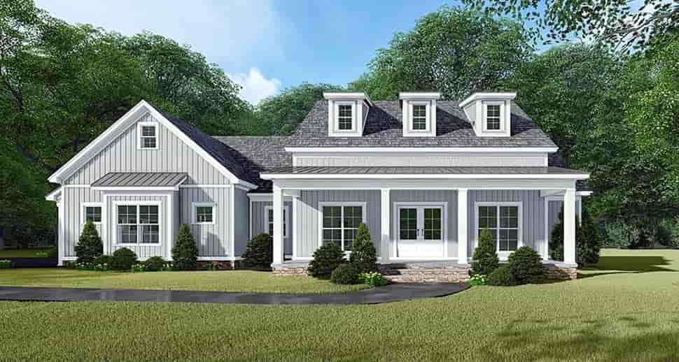 Bungalow, Country, Craftsman, Farmhouse House Plan 82533 with 3 Beds, 3 Baths, 2 Car Garage Picture 3