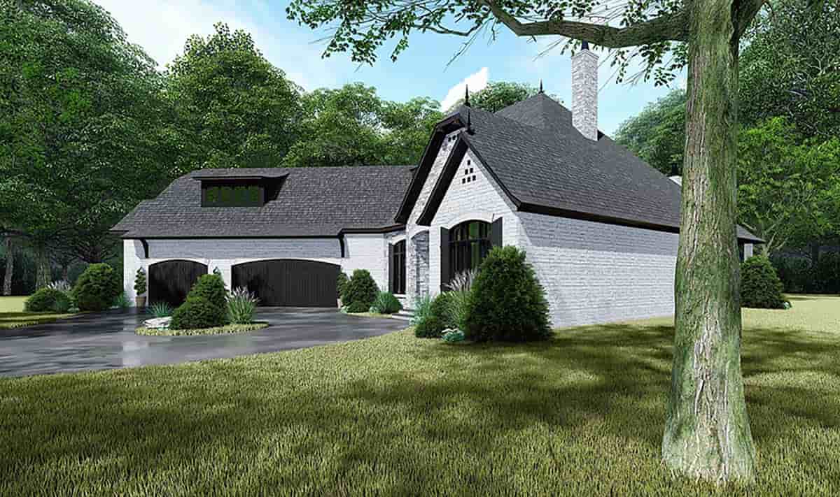 Bungalow, Craftsman, European, French Country House Plan 82534 with 4 Beds, 4 Baths, 3 Car Garage Picture 1