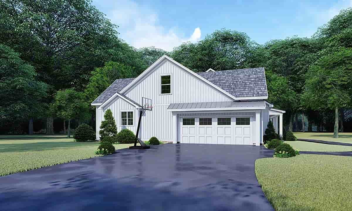 Country, Farmhouse House Plan 82542 with 3 Beds, 3 Baths, 2 Car Garage Picture 2