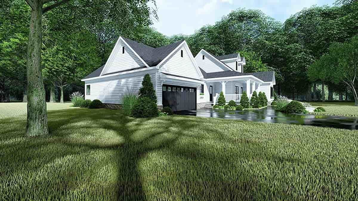 Country, Farmhouse, One-Story House Plan 82544 with 3 Beds, 2 Baths, 2 Car Garage Picture 2
