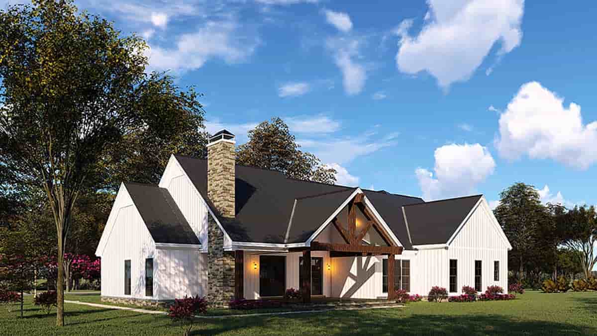 Country, Craftsman, Farmhouse House Plan 82545 with 3 Beds, 4 Baths, 2 Car Garage Picture 1