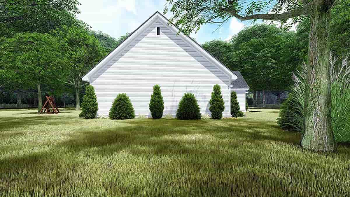 Bungalow, Craftsman, Farmhouse, Traditional House Plan 82550 with 4 Beds, 3 Baths, 3 Car Garage Picture 2