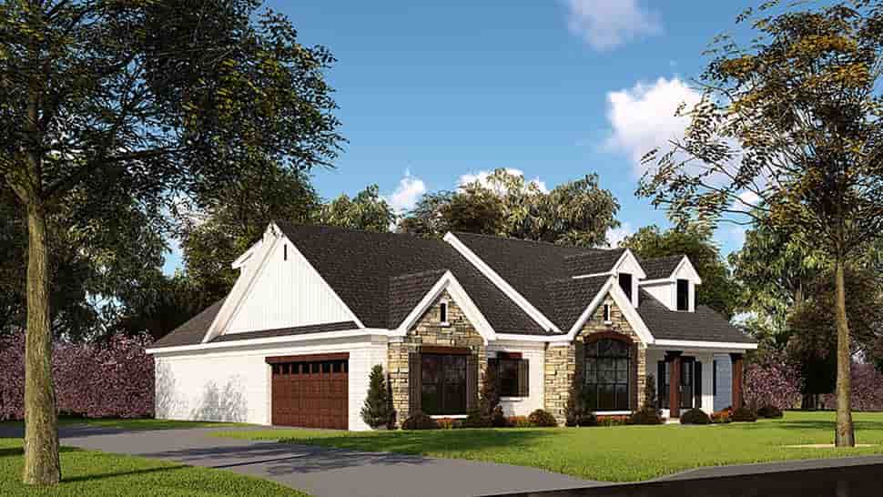 Farmhouse, One-Story, Ranch, Traditional House Plan 82555 with 3 Beds, 3 Baths, 2 Car Garage Picture 2