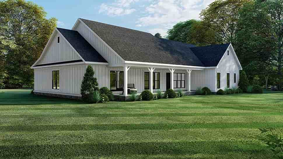 Bungalow, Craftsman, Farmhouse, One-Story House Plan 82560 with 4 Beds, 4 Baths, 2 Car Garage Picture 1