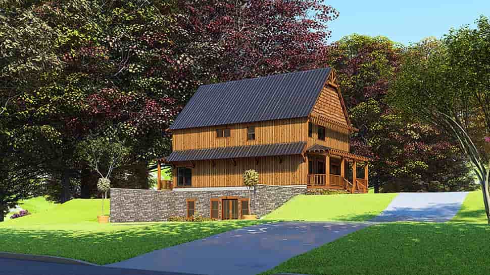 Bungalow, Cabin, Country, Craftsman House Plan 82566 with 5 Beds, 4 Baths Picture 3