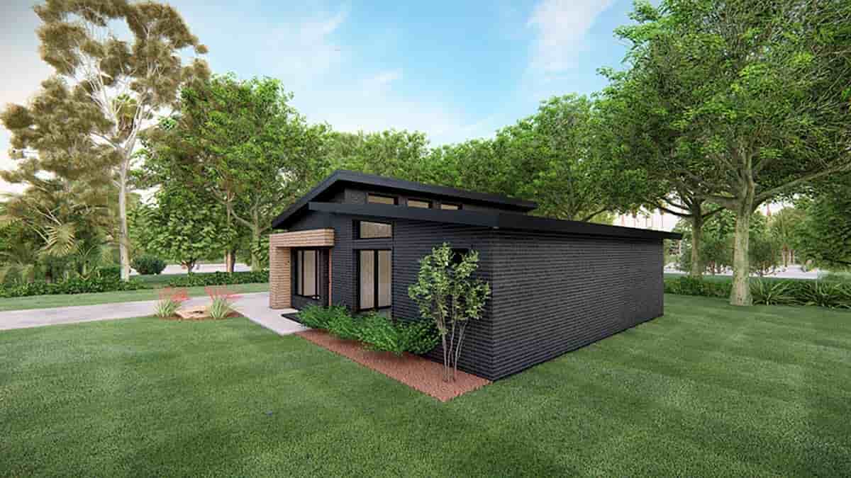 Modern House Plan 82569 with 3 Beds, 2 Baths, 1 Car Garage Picture 1