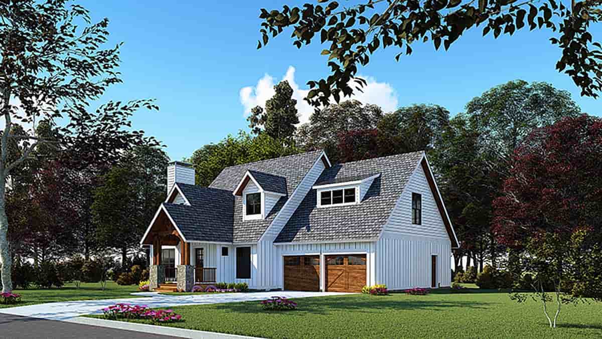 Bungalow, Craftsman House Plan 82572 with 3 Beds, 3 Baths, 2 Car Garage Picture 1