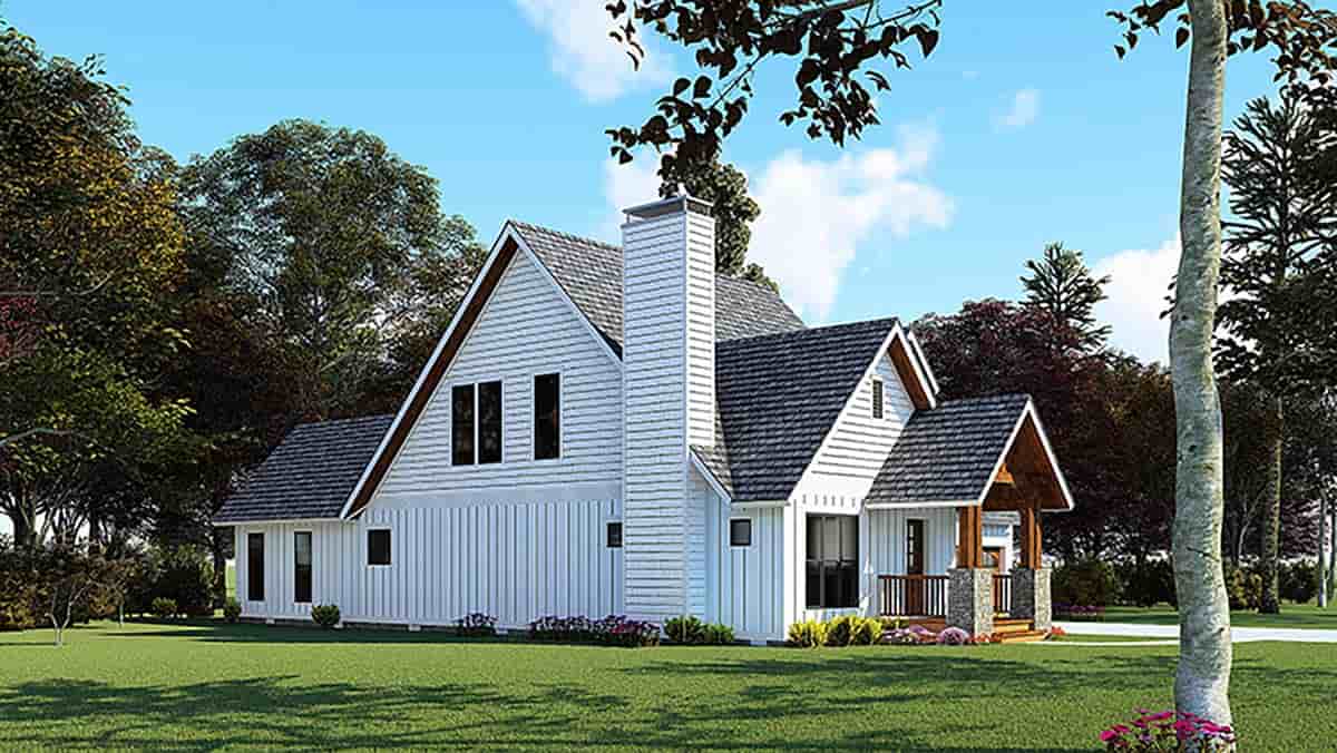 Bungalow, Craftsman House Plan 82572 with 3 Beds, 3 Baths, 2 Car Garage Picture 2