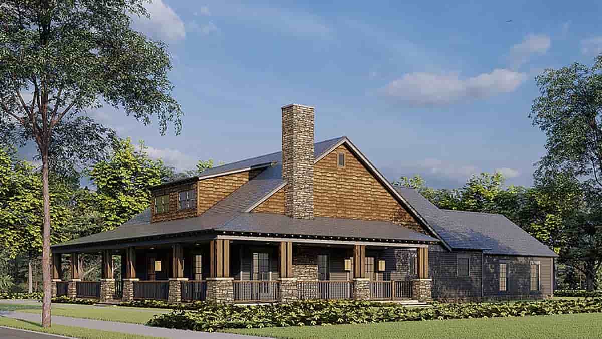 Bungalow, Country, Craftsman, Farmhouse House Plan 82578 with 2 Beds, 3 Baths, 4 Car Garage Picture 1