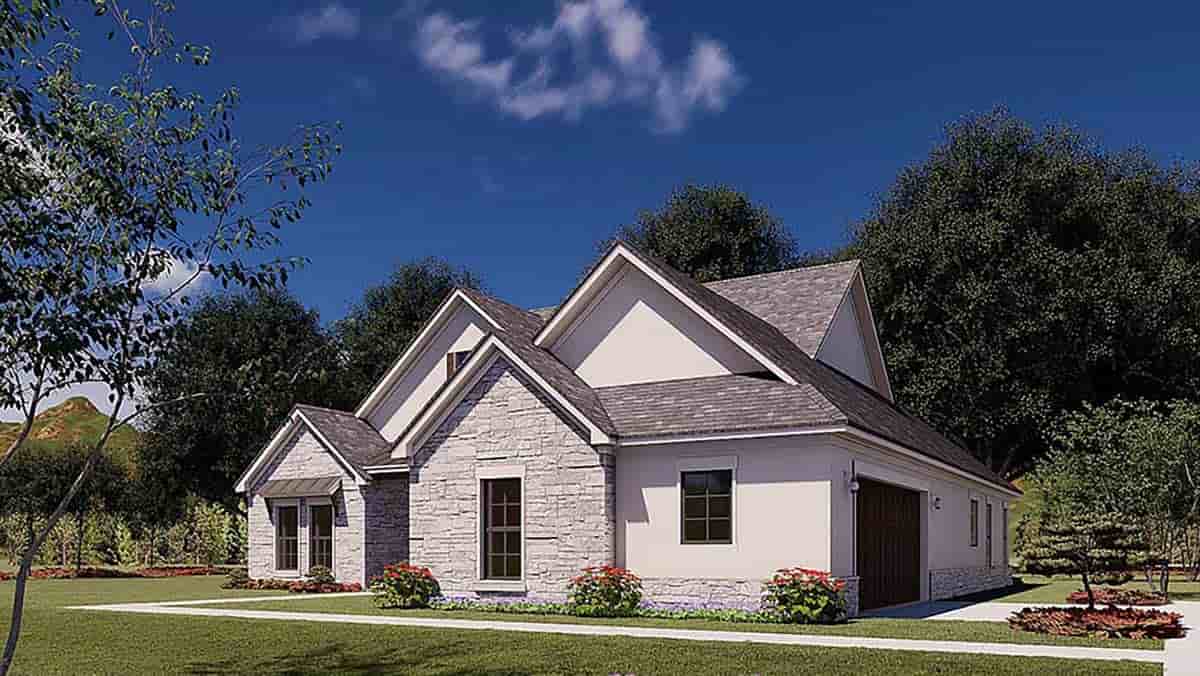Traditional House Plan 82579 with 3 Beds, 2 Baths, 2 Car Garage Picture 1