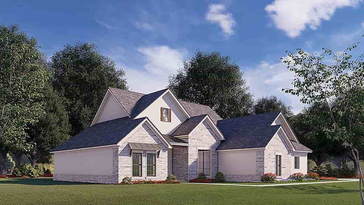 Traditional House Plan 82579 with 3 Beds, 2 Baths, 2 Car Garage Picture 2