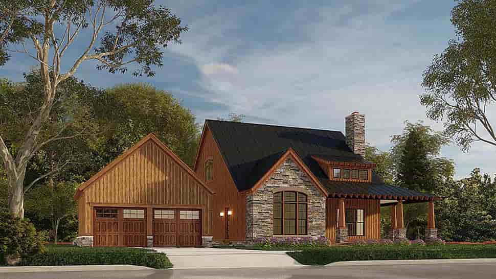 Country, Craftsman, Farmhouse House Plan 82581 with 3 Beds, 3 Baths, 2 Car Garage Picture 3