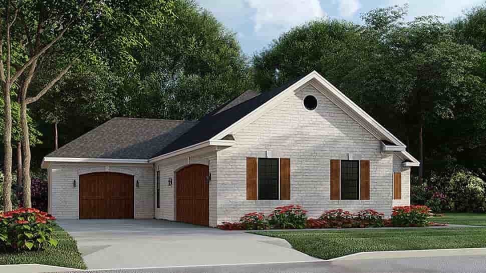 French Country, Traditional House Plan 82585 with 3 Beds, 2 Baths, 3 Car Garage Picture 2