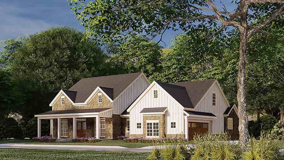 Bungalow, Country, Craftsman, Farmhouse House Plan 82586 with 3 Beds, 4 Baths, 2 Car Garage Picture 1