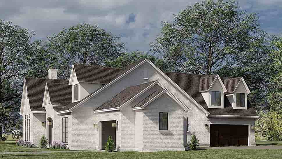 European, French Country House Plan 82587 with 3 Beds, 4 Baths, 2 Car Garage Picture 1