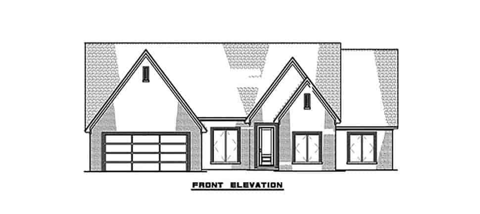 Contemporary, Craftsman, European House Plan 82590 with 4 Beds, 3 Baths, 2 Car Garage Picture 3
