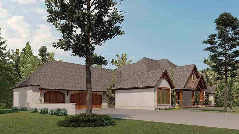 Bungalow, Craftsman House Plan 82591 with 2 Beds, 4 Baths, 3 Car Garage Picture 2