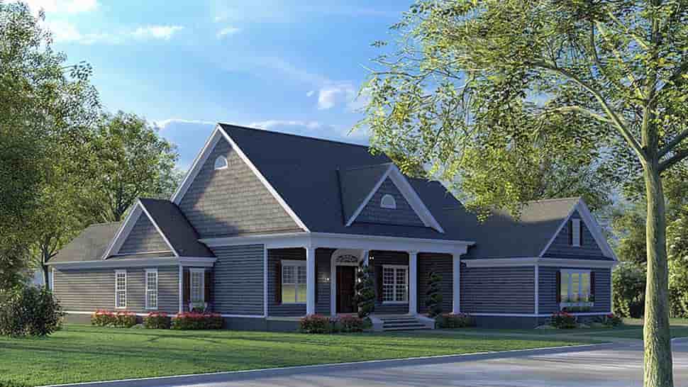 Bungalow, Coastal, Contemporary, Country, Craftsman, Farmhouse, Traditional House Plan 82593 with 4 Beds, 4 Baths, 2 Car Garage Picture 2