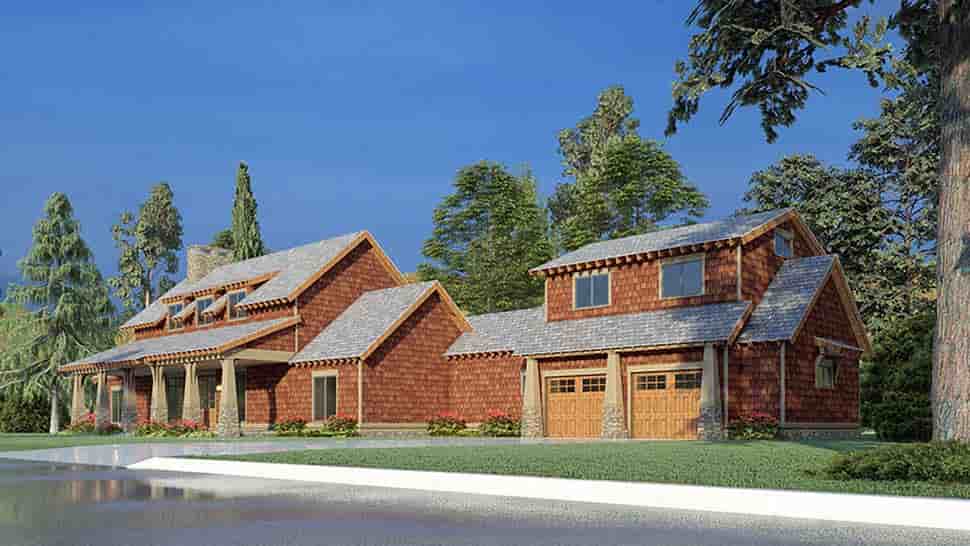 Country, Southern, Traditional House Plan 82598 with 4 Beds, 3 Baths, 2 Car Garage Picture 1