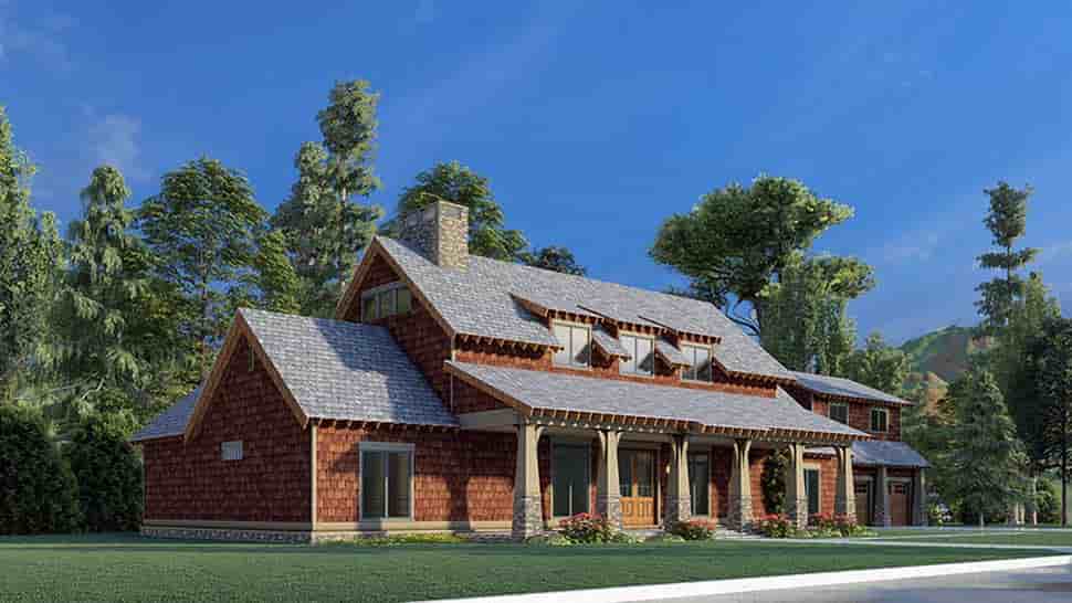 Country, Southern, Traditional House Plan 82598 with 4 Beds, 3 Baths, 2 Car Garage Picture 2
