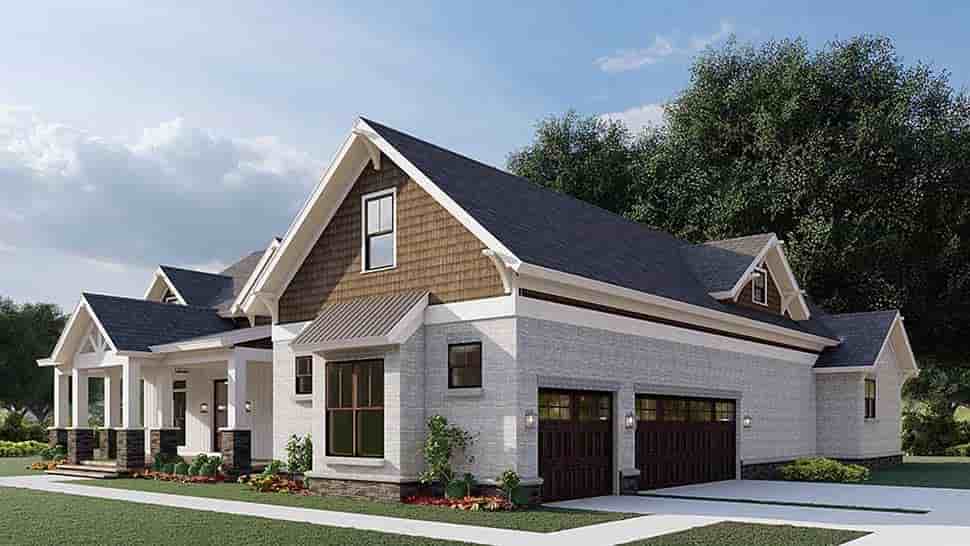 Country, Craftsman, Farmhouse House Plan 82600 with 3 Beds, 3 Baths, 3 Car Garage Picture 1