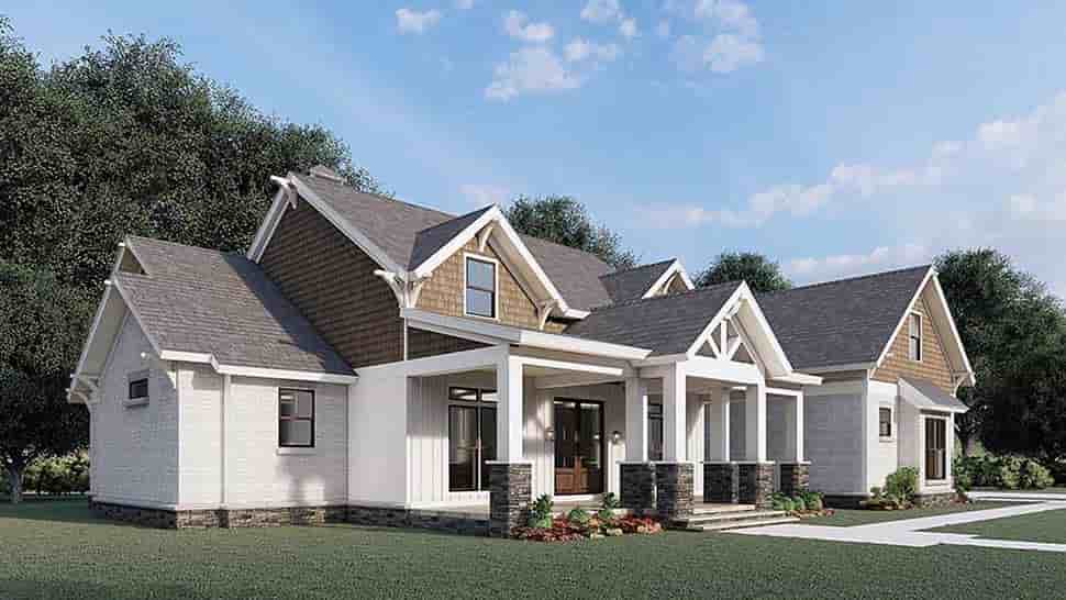 Country, Craftsman, Farmhouse House Plan 82600 with 3 Beds, 3 Baths, 3 Car Garage Picture 2