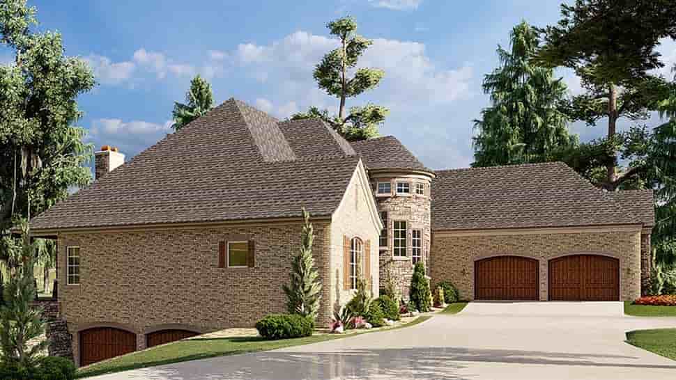 European, French Country, Traditional House Plan 82605 with 3 Beds, 4 Baths, 2 Car Garage Picture 4