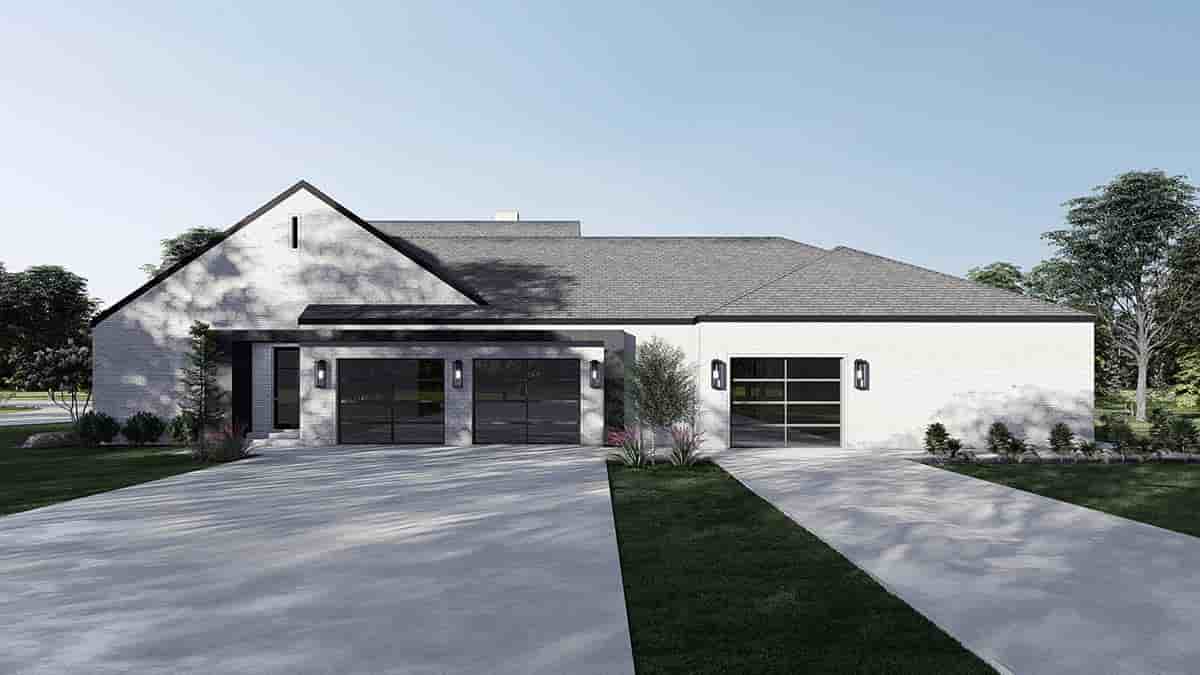 Contemporary, Modern House Plan 82609 with 5 Beds, 5 Baths, 3 Car Garage Picture 1