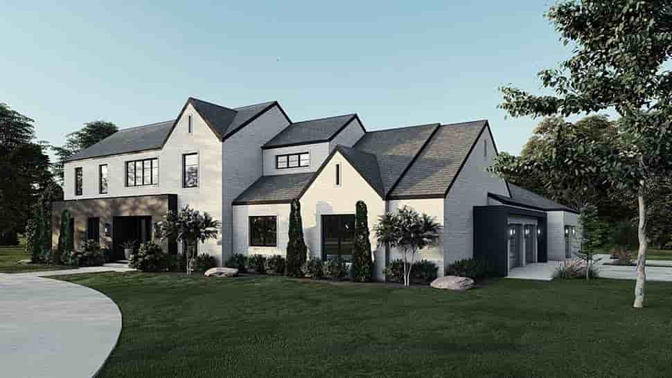 Contemporary, Modern House Plan 82609 with 5 Beds, 5 Baths, 3 Car Garage Picture 2