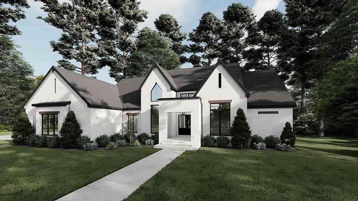 Bungalow, Contemporary, Craftsman, European, French Country House Plan 82613 with 3 Beds, 3 Baths, 2 Car Garage Picture 1