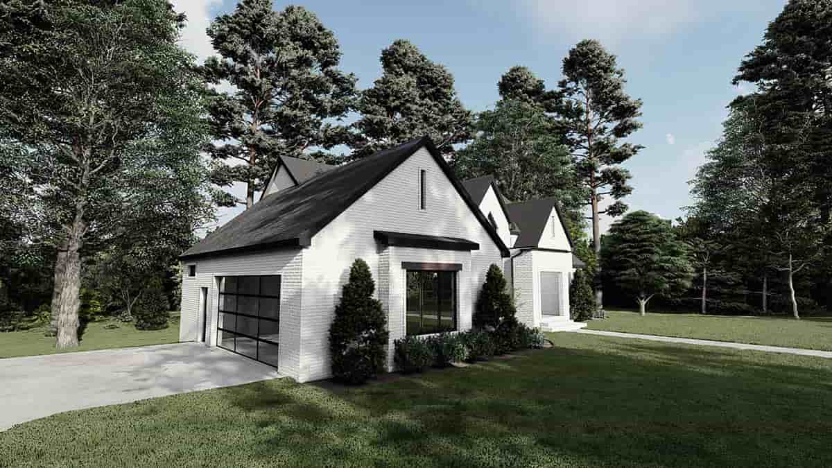 Bungalow, Contemporary, Craftsman, European, French Country House Plan 82613 with 3 Beds, 3 Baths, 2 Car Garage Picture 2