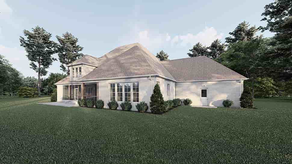 European, Traditional House Plan 82624 with 3 Beds, 4 Baths, 4 Car Garage Picture 3