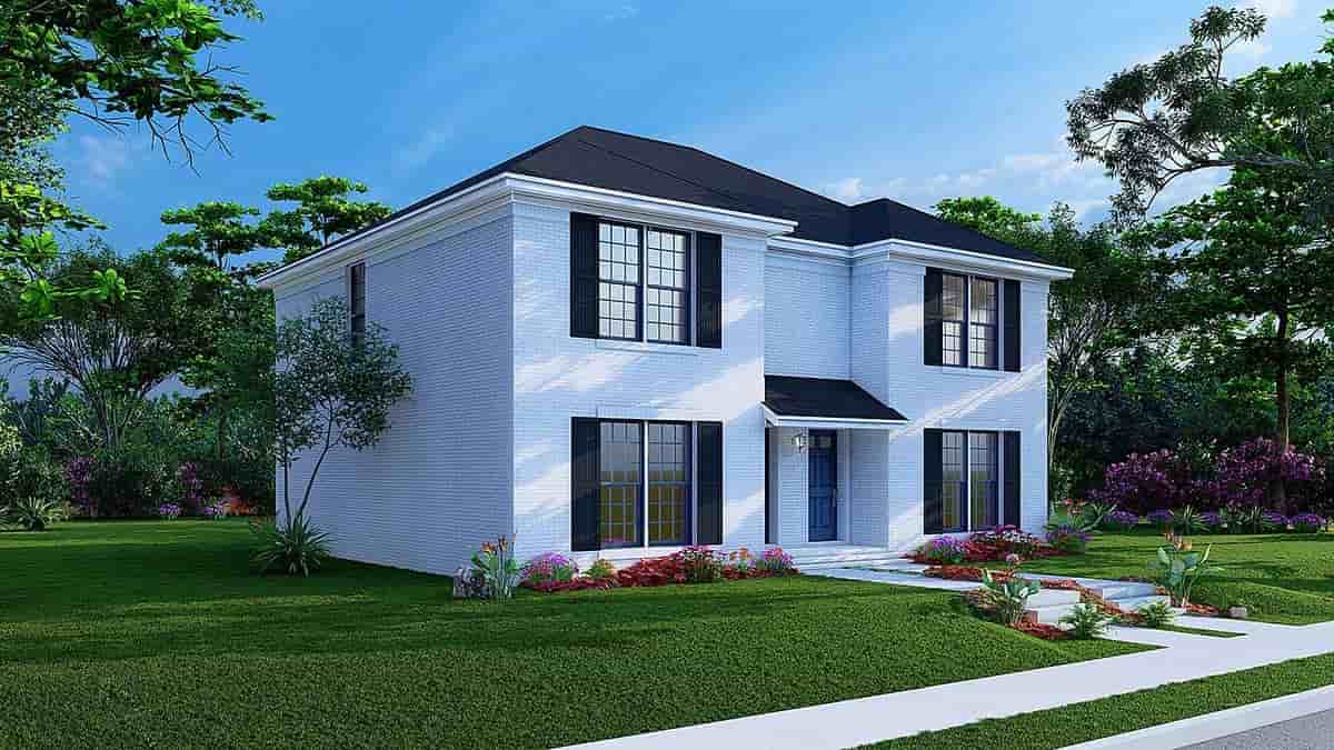 Traditional Multi-Family Plan 82626 with 3 Beds, 2 Baths Picture 2