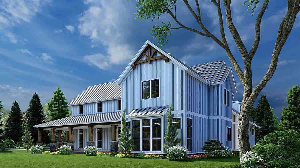 Barndominium, Bungalow, Country, Craftsman, Farmhouse House Plan 82630 with 3 Beds, 5 Baths, 2 Car Garage Picture 1