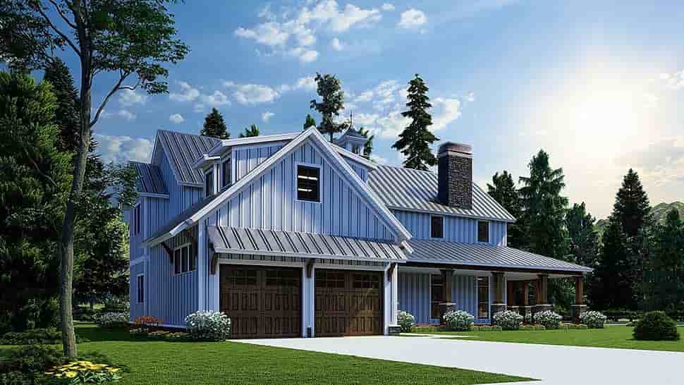 Barndominium, Bungalow, Country, Craftsman, Farmhouse House Plan 82630 with 3 Beds, 5 Baths, 2 Car Garage Picture 4