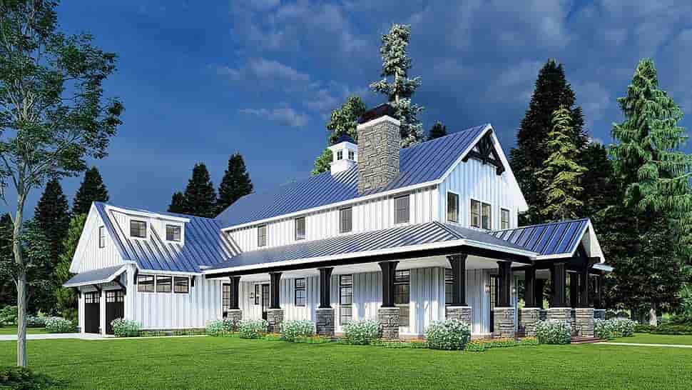 Barndominium, Bungalow, Country, Craftsman, Farmhouse House Plan 82630 with 3 Beds, 5 Baths, 2 Car Garage Picture 8