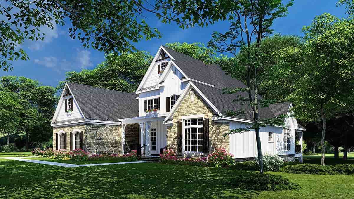 Bungalow, Country, Craftsman, Traditional House Plan 82632 with 5 Beds, 6 Baths, 3 Car Garage Picture 1