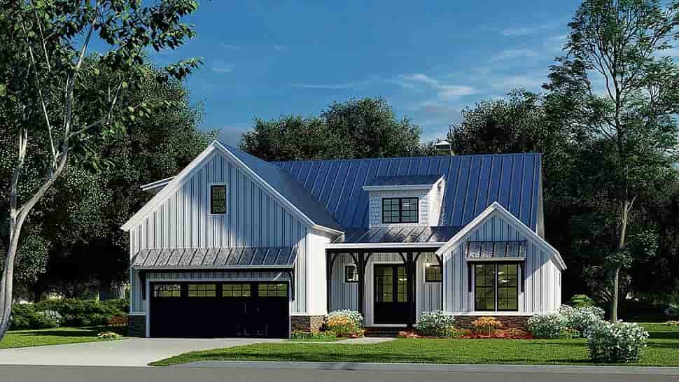Bungalow, Craftsman, Farmhouse, Traditional House Plan 82642 with 3 Beds, 3 Baths, 2 Car Garage Picture 3