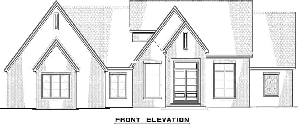 Bungalow, Contemporary, Craftsman, French Country, Modern House Plan 82644 with 3 Beds, 3 Baths, 2 Car Garage Picture 3
