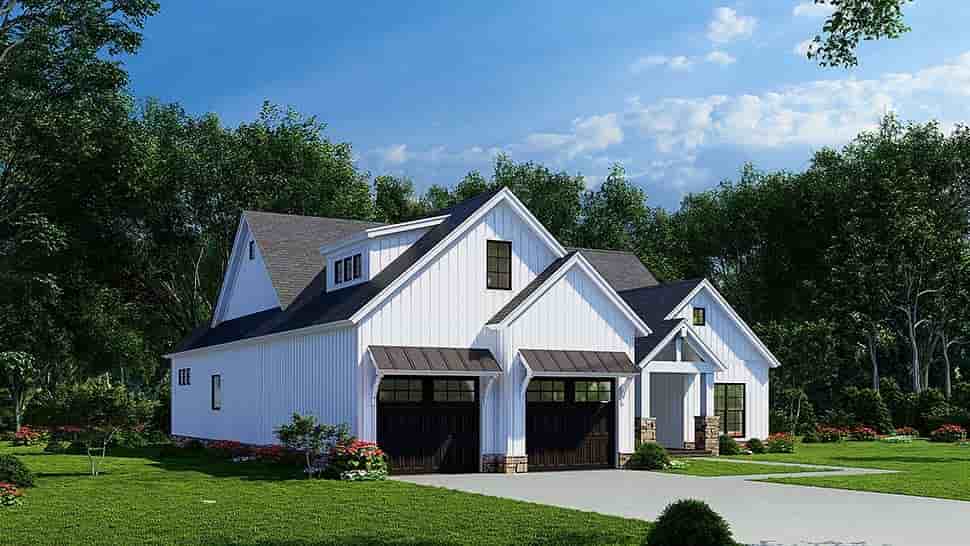 Bungalow, Cottage, Craftsman, Farmhouse, Traditional House Plan 82661 with 3 Beds, 2 Baths, 2 Car Garage Picture 3