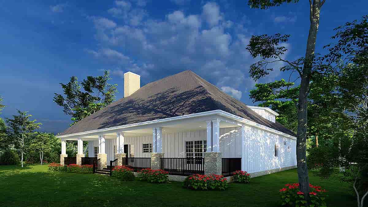 Bungalow, Country, Craftsman, Farmhouse, Southern, Traditional House Plan 82664 with 3 Beds, 2 Baths, 2 Car Garage Picture 2