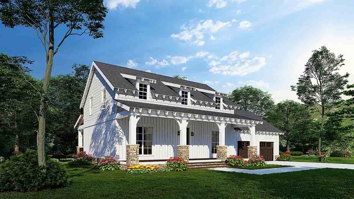 Coastal, Country, Farmhouse, Southern, Traditional House Plan 82665 with 3 Beds, 3 Baths, 2 Car Garage Picture 2