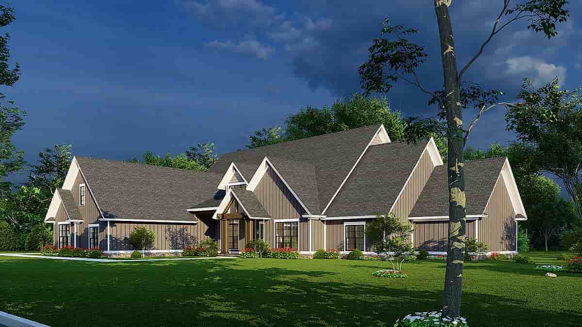 European, Traditional House Plan 82666 with 4 Beds, 6 Baths, 4 Car Garage Picture 1