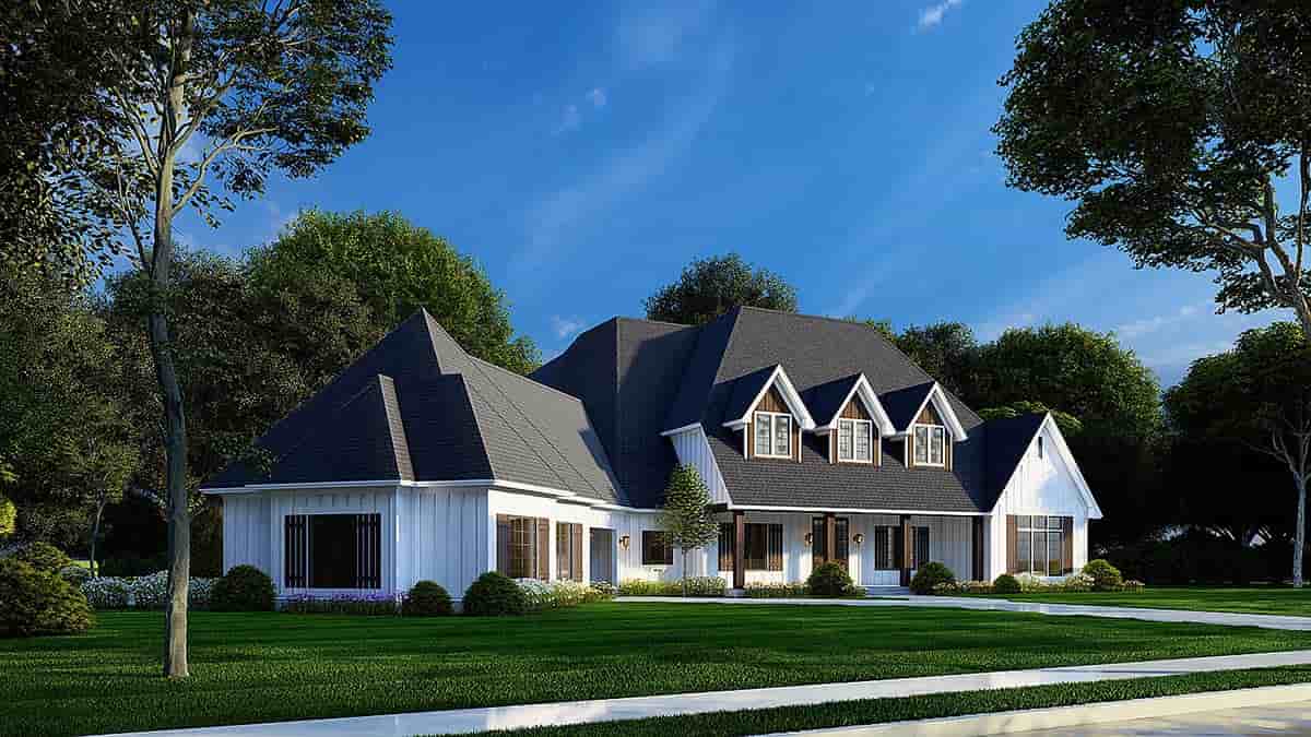 Country, European, Southern, Traditional House Plan 82669 with 6 Beds, 6 Baths, 4 Car Garage Picture 2