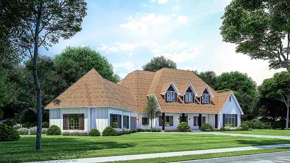 Country, European, Southern, Traditional House Plan 82669 with 6 Beds, 6 Baths, 4 Car Garage Picture 3