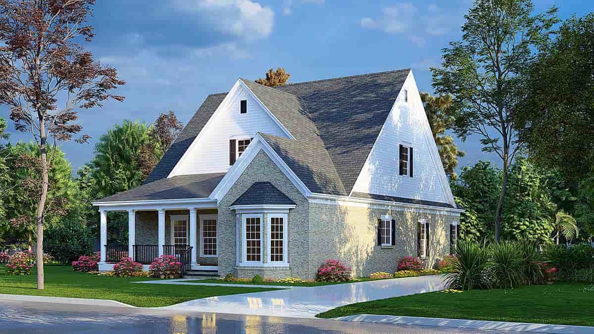 Bungalow, Country, Craftsman, Southern, Traditional House Plan 82670 with 4 Beds, 4 Baths, 2 Car Garage Picture 1