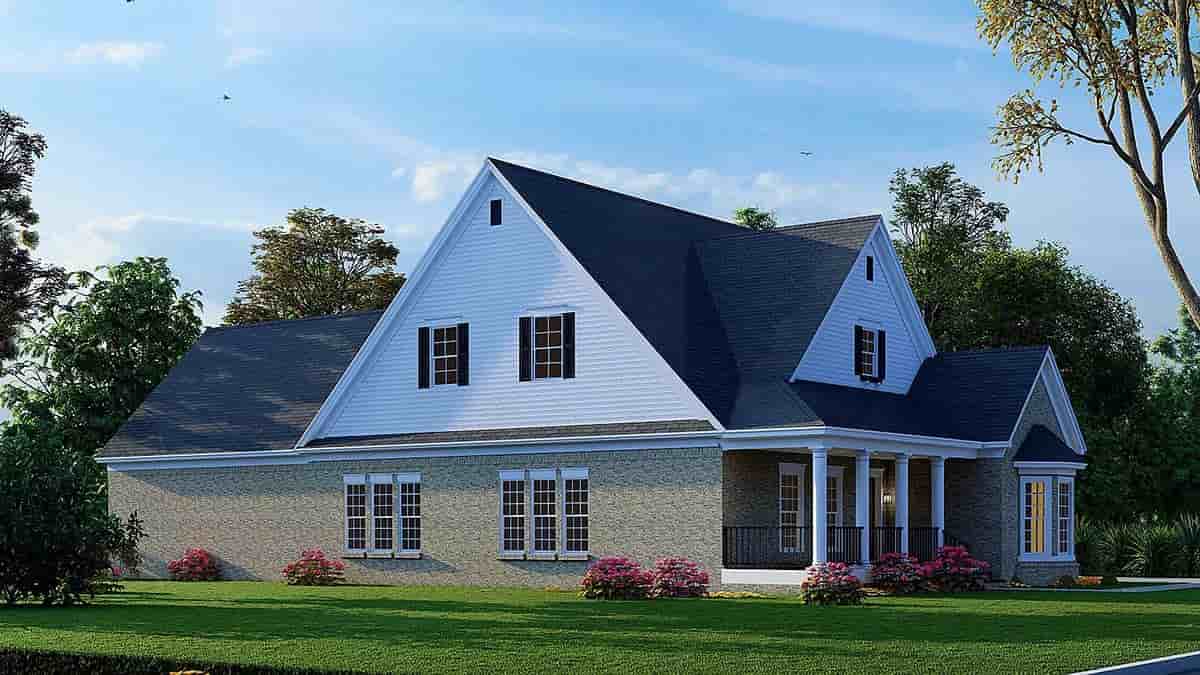 Bungalow, Country, Craftsman, Southern, Traditional House Plan 82670 with 4 Beds, 4 Baths, 2 Car Garage Picture 2