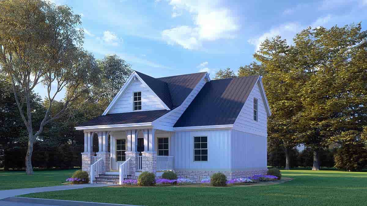 Cabin, Country, Southern House Plan 82678 with 3 Beds, 2 Baths Picture 1