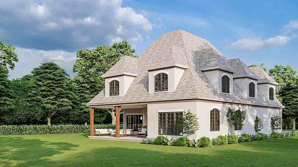Craftsman, European, French Country, Tudor House Plan 82686 with 4 Beds, 3 Baths, 2 Car Garage Picture 3